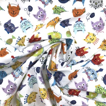 Splash Fabric Laminated Cottons // Cool Cats