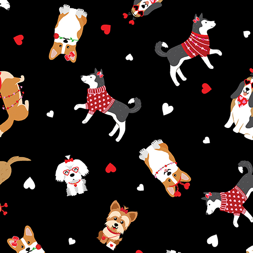 Love You Fur-Ever // Puppy Love Black