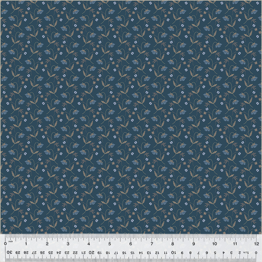 Oxford // Flower Drops Blue