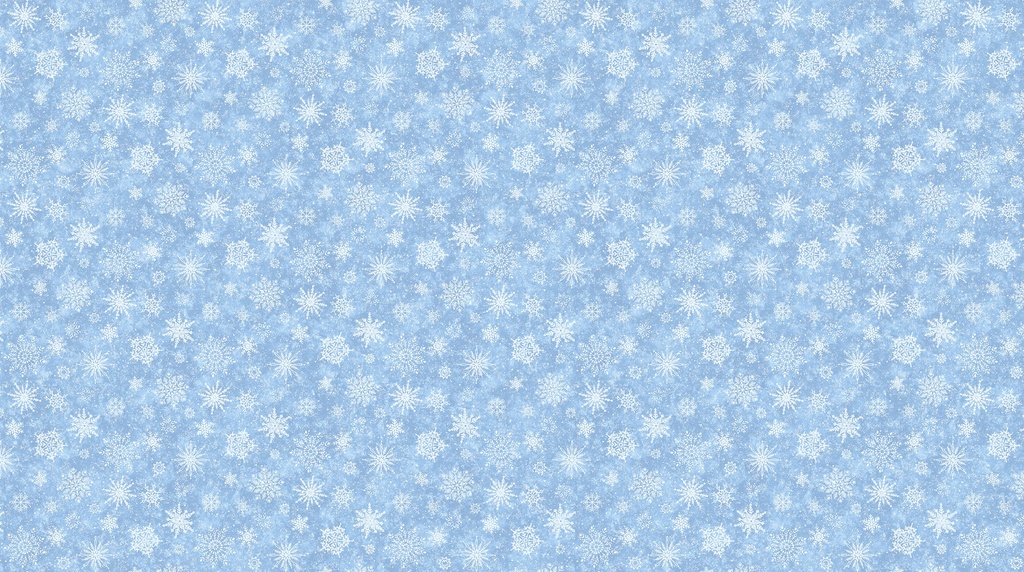 All That Glitters // Snowflakes - Sky Blue
