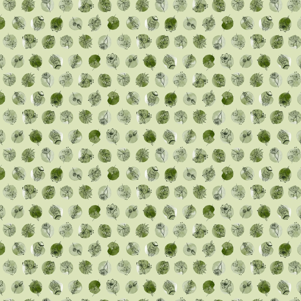 Blooming Memories // Dots, Green