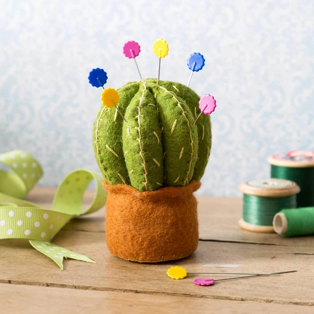 Cactus Pincushion Felt Craft Mini Kit