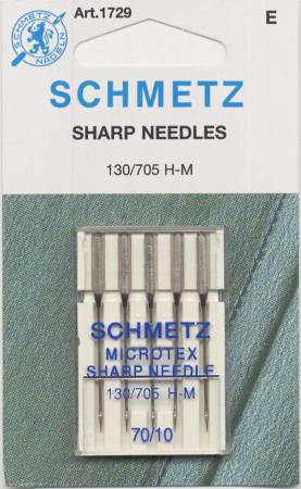 Schmetz Sharp / Microtex Machine Needle Size 10/70 (5 Pack)