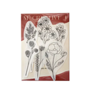 Peel, Stick and Stitch Patterns - Wildflower Stems Hand Embroidery