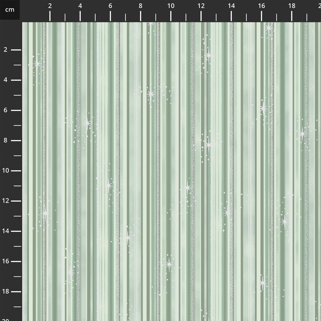 We Love Christmas // Style MCS25-14 LtDustyGreenSilver Stripe