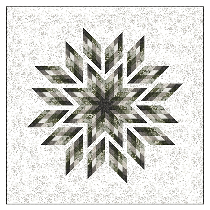 Cosmic Feathers Quilt Kit // Tranquility