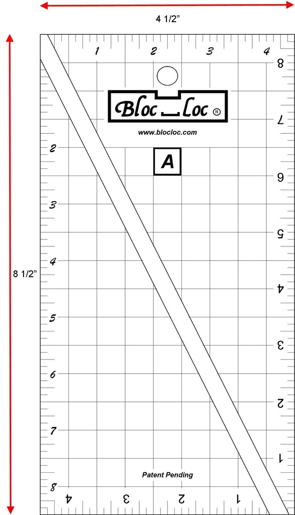 Bloc Loc Half-Rectangle Triangle (HRT) Ruler Set