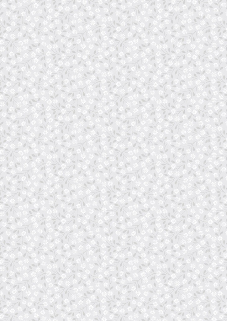Forever Blooms // Interlaced Blossoms - Bright Grey
