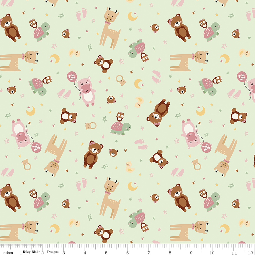 Baby Boy/Baby Girl // Baby Girl Animals Mint