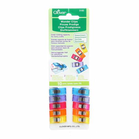 [3185CV] Wonder Clips Assorted Colors 10pc