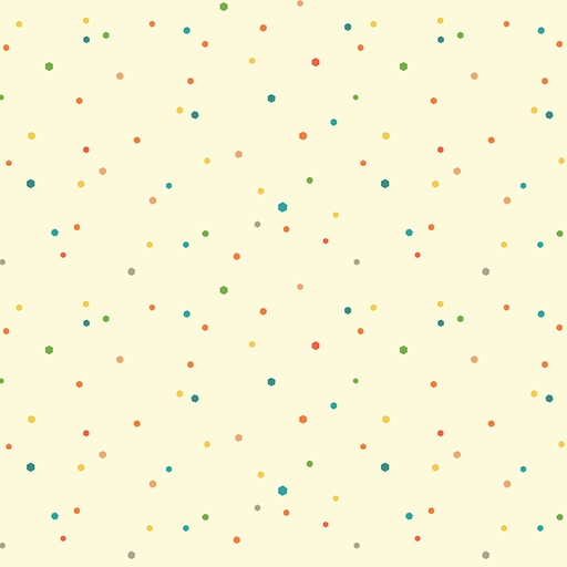 [C14879-CREAM] Autumn Afternoon // Hexi Dots Cream