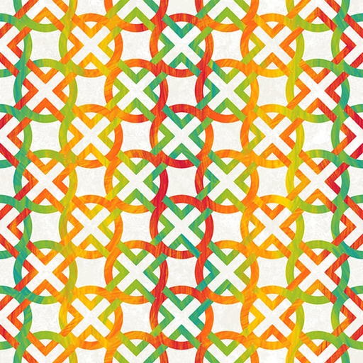 [3352-01] Color Burst // Mini Circles and Diamonds - Marshmallow