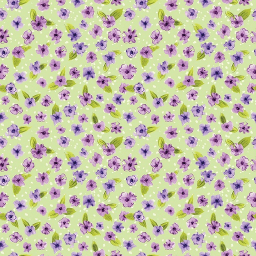 [C15642-FERN] Plum Petals // Small Flowers Fern