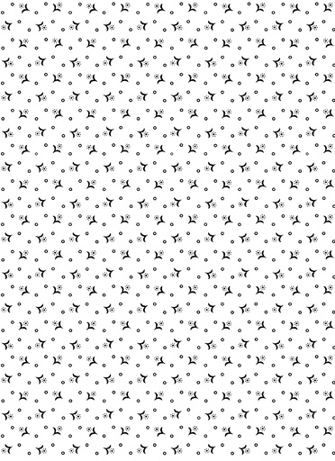 [1407809B] Midnight Rhapsody // Tiny Calico Flower White/Black