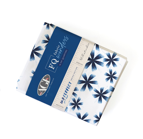 [FQWINK] InkPerfect:  Indigo Edition // Fabric Wonders Fat Quarter Bundle (16 pieces)