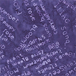[732Q-12] Boho Blooms  // Word Collage - Plum