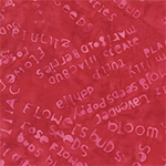 [732Q-8] Boho Blooms  // Word Collage - Rose