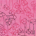 [734Q-16] Boho Blooms  // Poppy - Blush