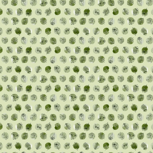 [90959-70] Blooming Memories // Dots, Green