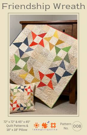 [P242-FRIENDSHIPWREATH] Friendship Wreath by Lake Girl Quilts