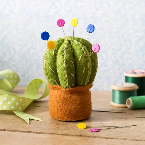 [MKCCT1F] Cactus Pincushion Felt Craft Mini Kit