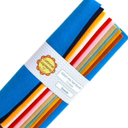 [FBSEA10O] Seaside Felt Bundle (10 Sheets)