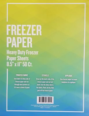 [DWRP8511] Freezer Paper Sheets 8.5" x 11" 50ct