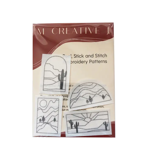 [PSSLandscape25MJ] Peel, Stick and Stitch Patterns - Landscape Hand Embroidery
