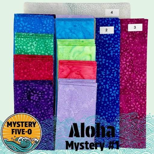 [AlohaDaisyEggshell25] Mystery Five-0 Aloha Kit // Daisy Dots w/Rice Background