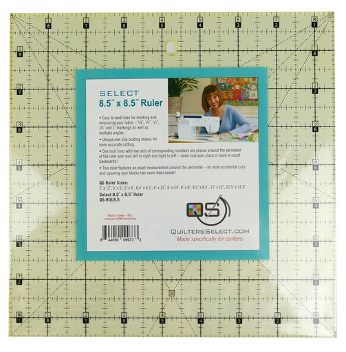 [QS-RUL8.5N] Quilters Select Non-Slip Ruler 8.5" x 8.5"