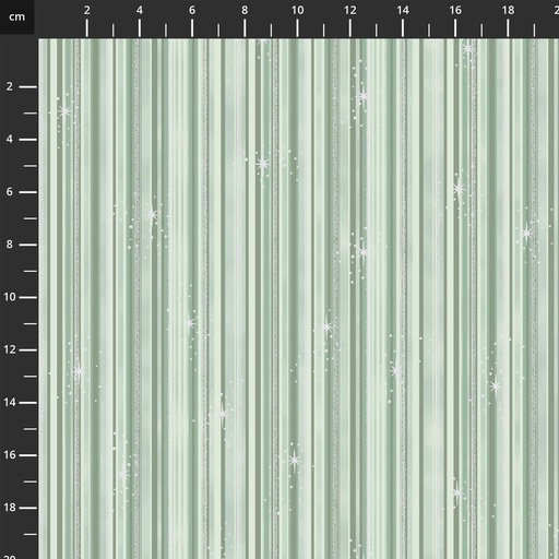 [4592-825] We Love Christmas // Style MCS25-14 LtDustyGreenSilver Stripe