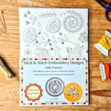 [SNSFFL1O] Stick and Stitch Embroidery // Folk Flowers