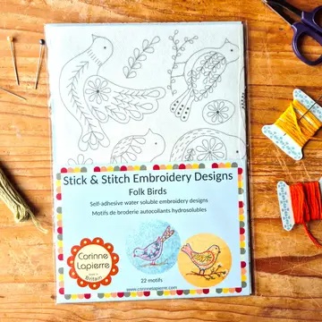 [SNSFBD1O] Stick and Stitch Embroidery // Folk Birds