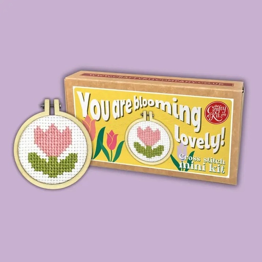 [CKC-MB-060] Mini Matchbox Cross Stitch Kit // You're Blooming Lovely