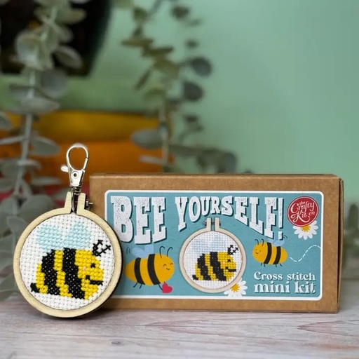 [CKC-MB-045] Mini Matchbox Cross Stitch Kit // Bee Yourself