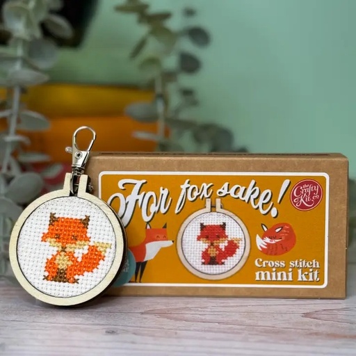 [CKC-MB-017] Mini Matchbox Cross Stitch Kit // For Fox Sake
