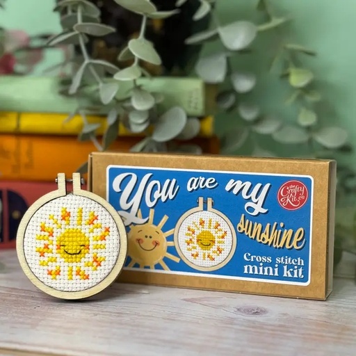 [CKC-MB-007] Mini Matchbox Cross Stitch Kit // You're My Sunshine
