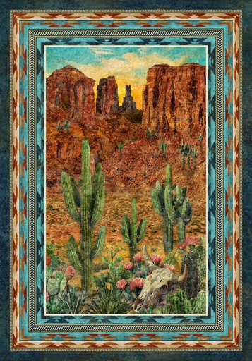 [DP28240-37] Stonehenge Sedona Spirit // Sedona Spirit Panel Rust Multi