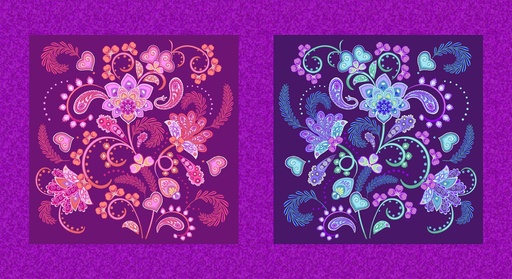 [A-1553-X] Molly's Magic // Fantasy Garden Panel Multi