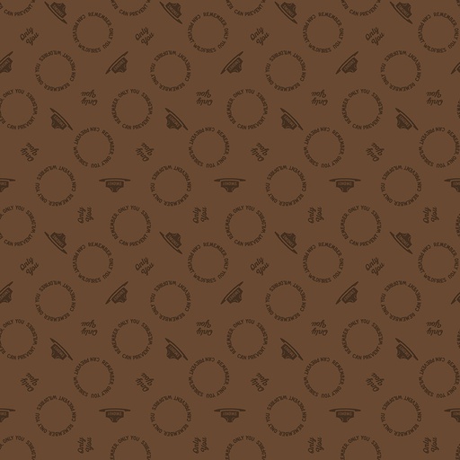 [C14644-BROWN] Only You // Text Toss Brown
